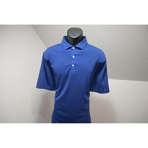 Stitch Golf Polo Shirt Mens M/L Blue Excellent Short Sleeve Performance Stretch